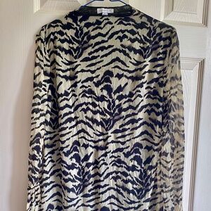 Topshop lined slash neck mini dress size S